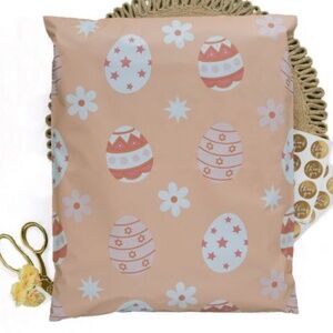10 Easter Egg Patterned Polymailer Shipping Bag 14x17
